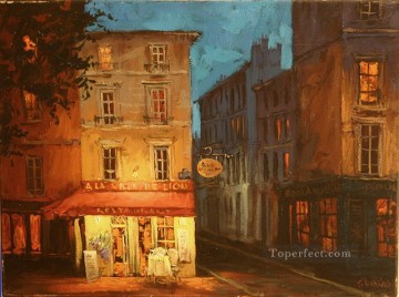 nocturna Pintura - Citas nocturnas en ciudades europeas
